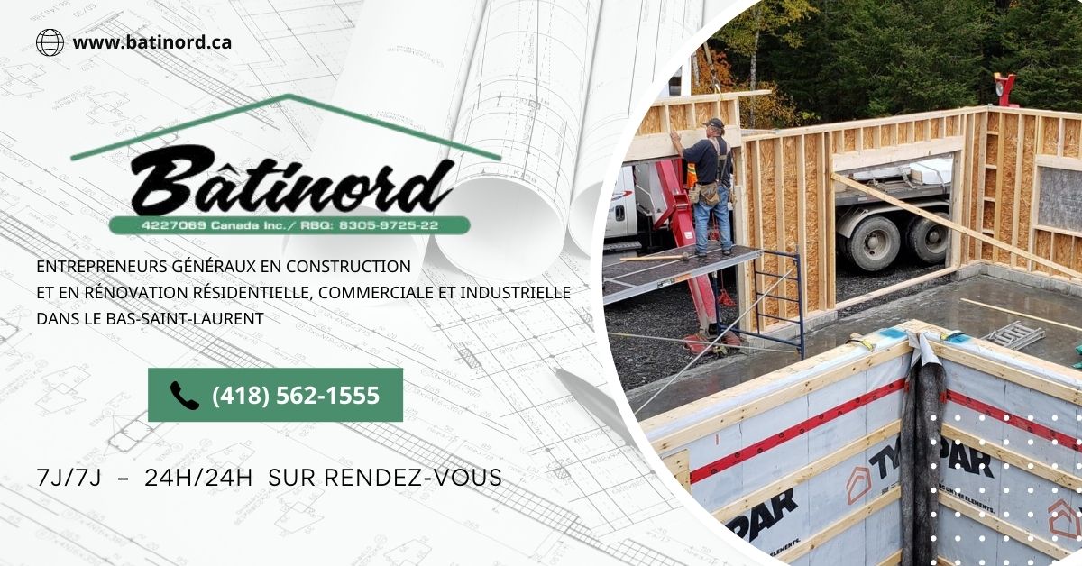 Entrepreneur construction renovation à Rivière-du-Loup